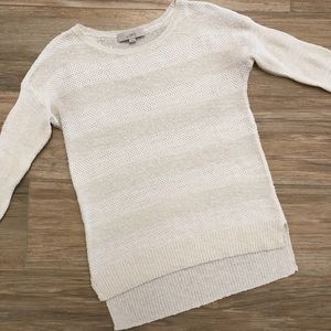 Loft Textured Striped Sweater Size Extra Small